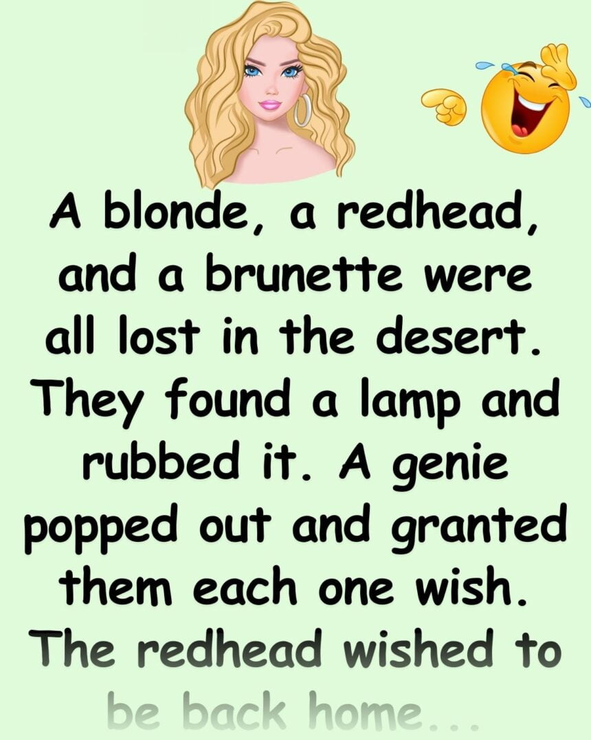 "Blonde's Desert Genie Wish: The Unintentional Reunion"