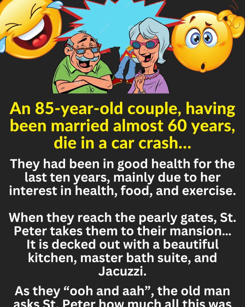 An 85-year-old couple, having been married almost...