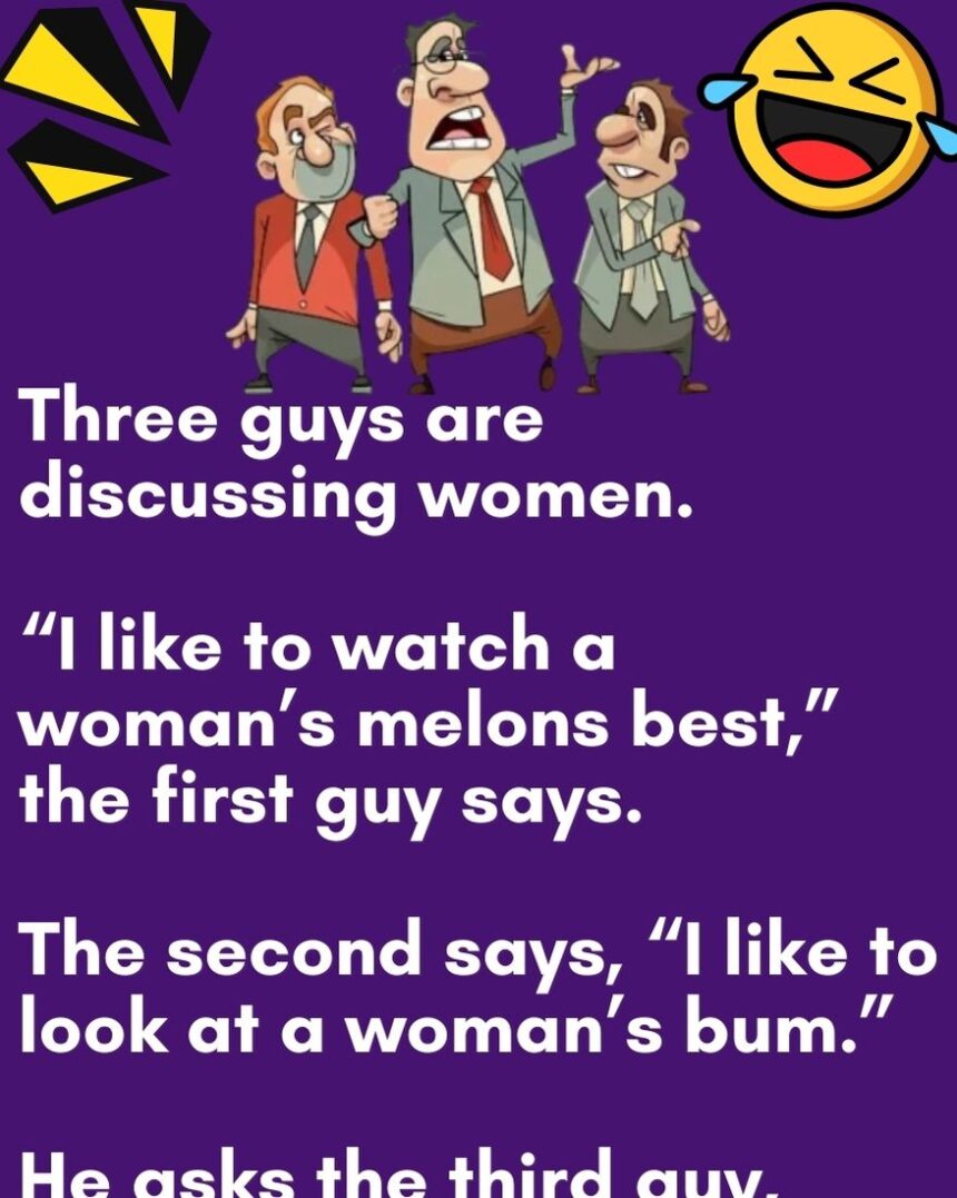 Three guys are discussing women