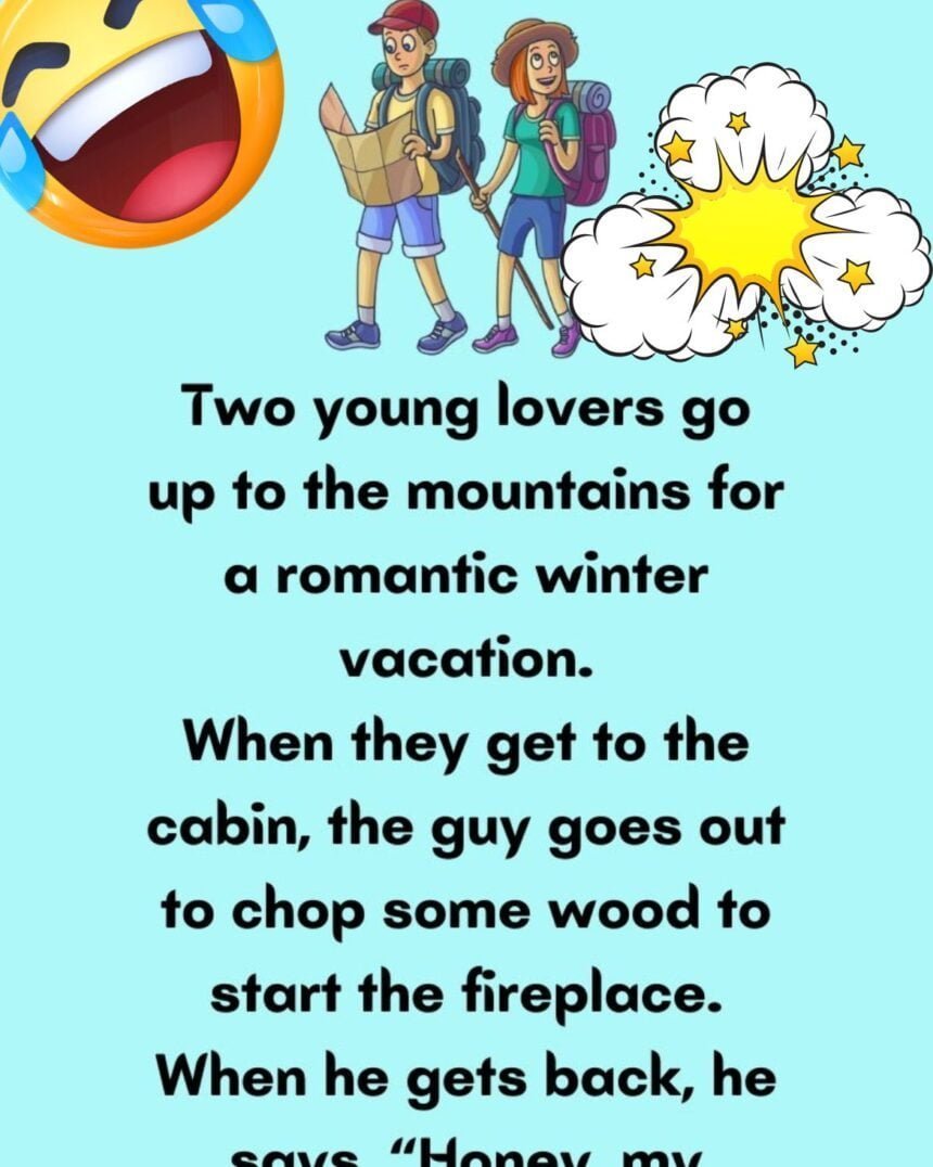 Two young lovers go up to the mountains