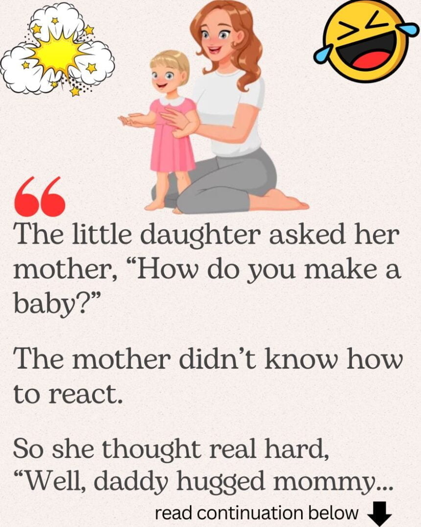 The little daughter asked her mother