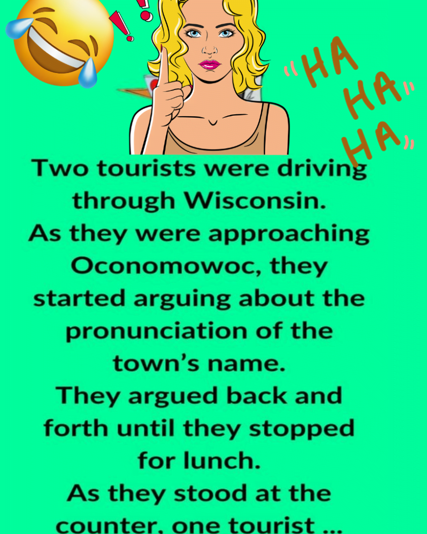 Two tourists were driving