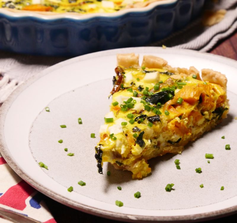 This winter vegetable quiche is the perfect comfort food