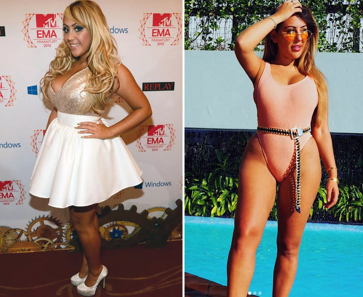 Celebrity body transformations