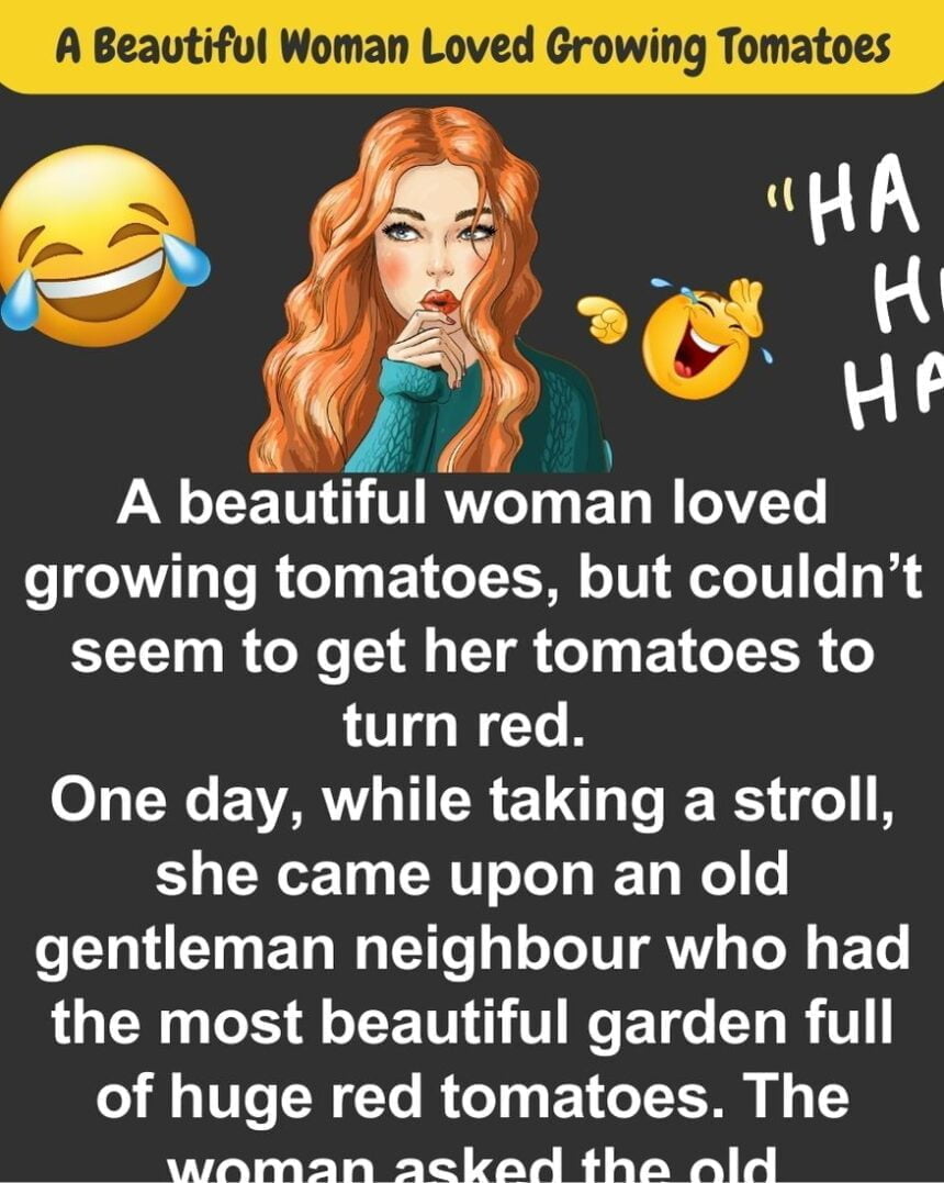A Beautiful Woman Loved Growing Tomatoes