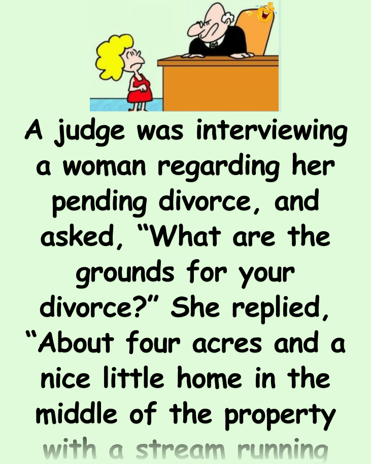 A judge was interviewing a woman