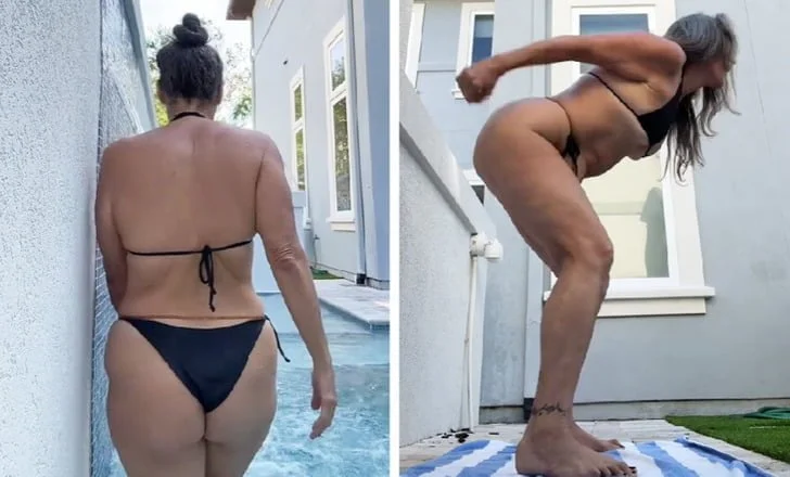 Woman Proves That String Bikinis Are Suitable for All Ages, But Some People Are Furious