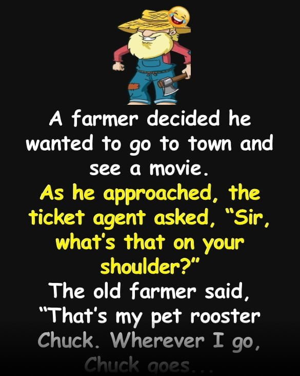 Funny (dirty) Joke: A farmer decided he wanted to go to town and see a movie