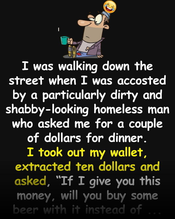 Funny (marriage) Joke: I Took A Homeless Man Home For A Homecooked Dinner