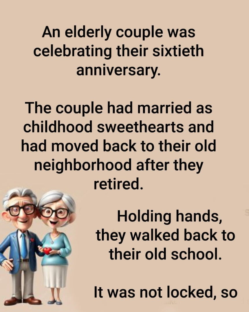 An Elderly Couple Was Celebrating Their 60 Anniversary.