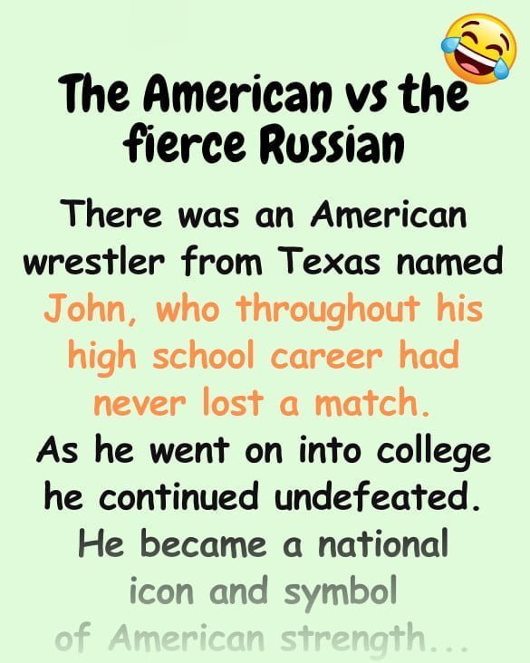 🤣 Jokes Of The Day ✔️ – Funny wrestling joke: The American vs the fierce Russian | #joke