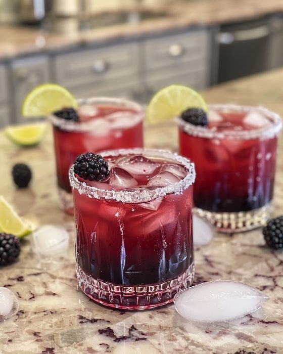 This is called 'Blackberry Margarita Smash' and it's a foolproof spring and summer drink! Never met a soul who didn't love it
