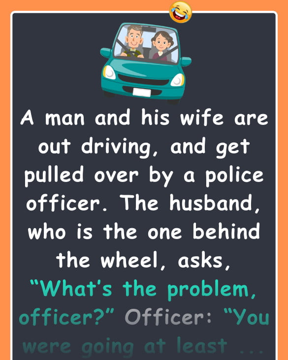 A Married couple is pulled over by the police