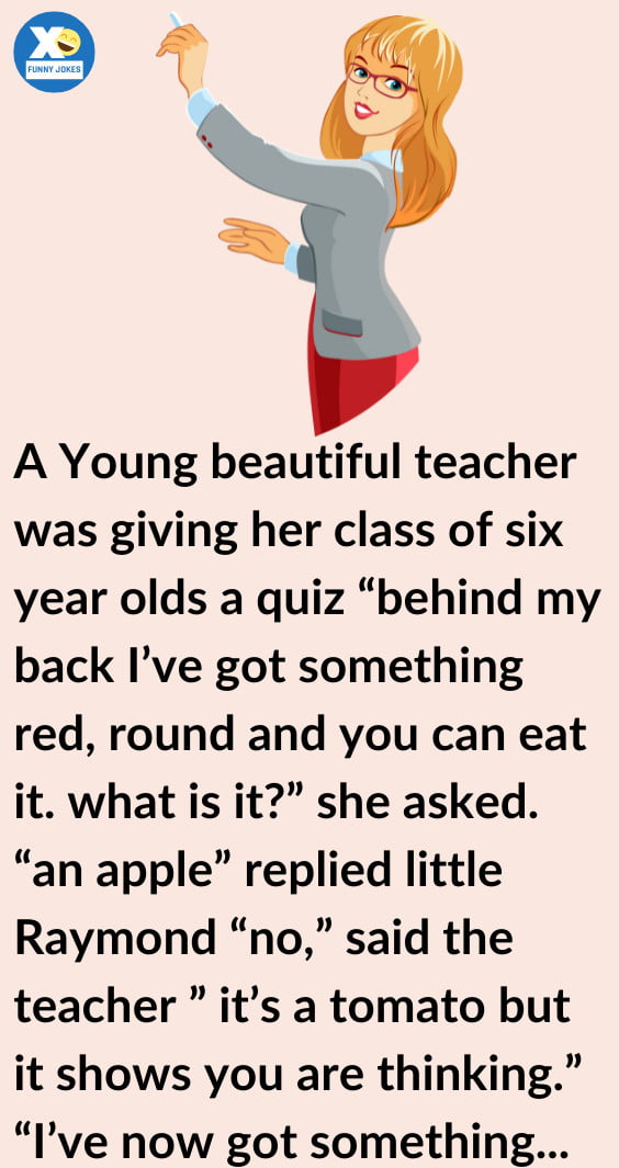 A Young Beautiful Teacher Was Giving