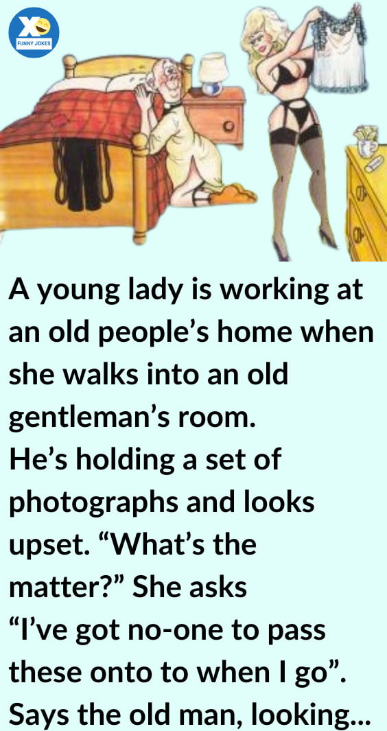 A Young Lady Is Working At Old People Home