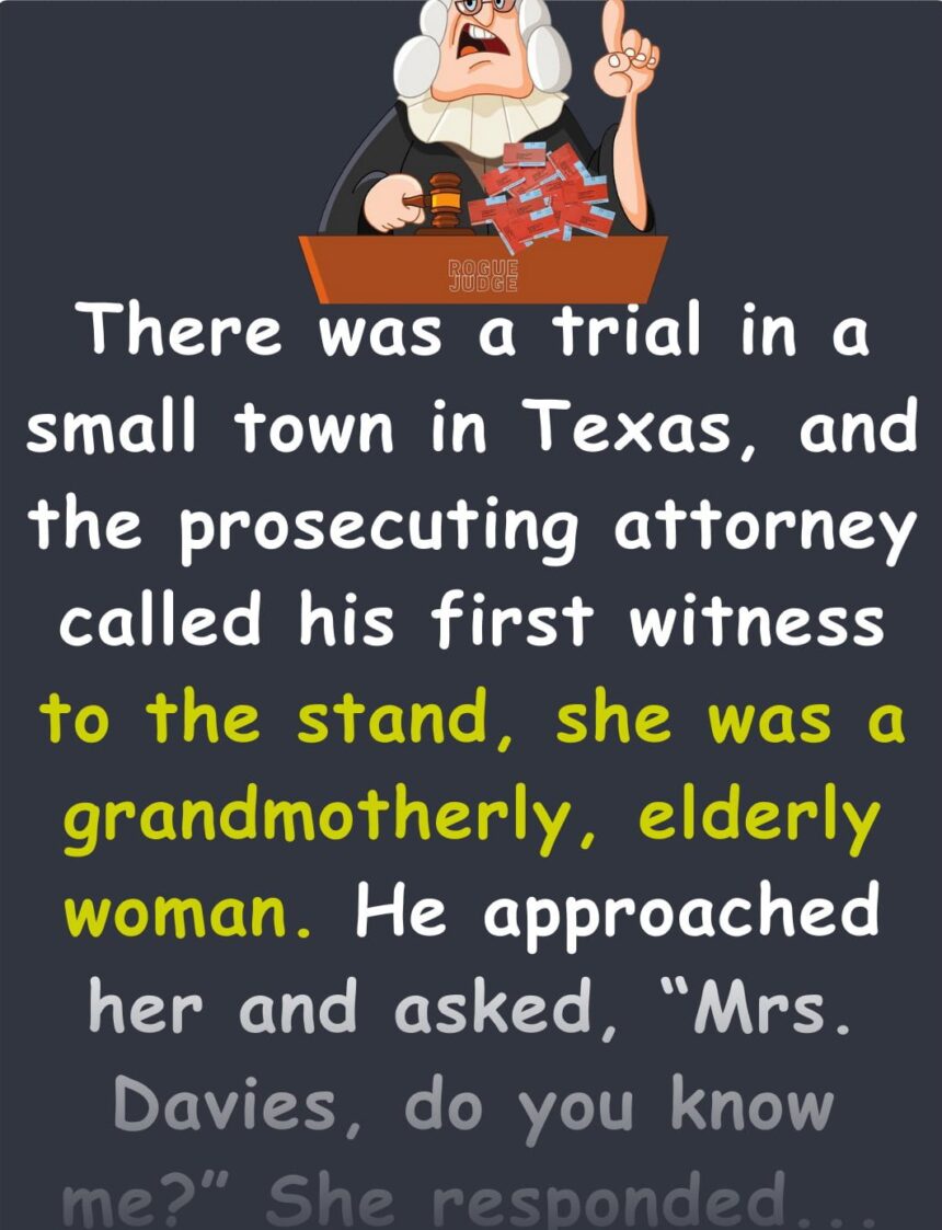 Funny Joke: There was a trial in Texas, and the prosecutor called his first witness to the stand