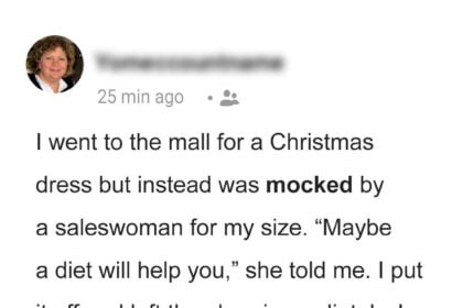 Saleswoman Humiliates Customer for Her Size, Meets Her at Boyfriend’s Home for Christmas