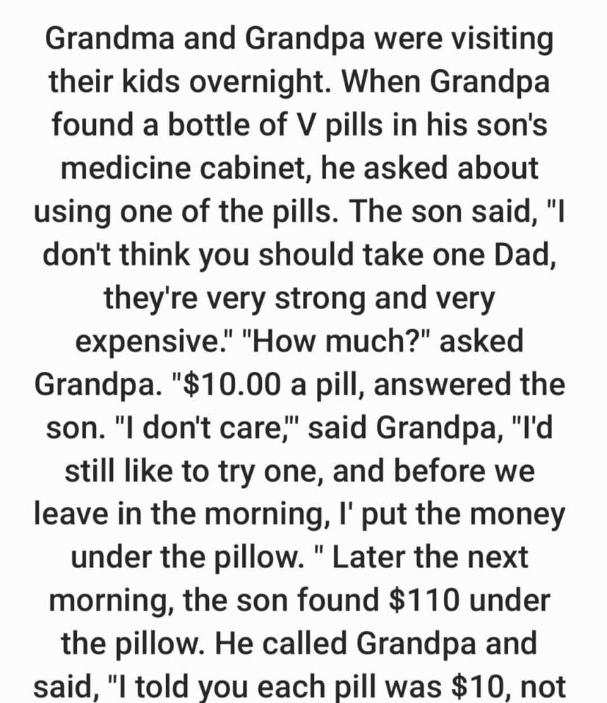 Grandma and Grandpa were visiting their kids overnight – and…