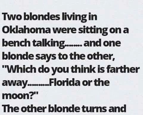 A Blonde’s Question About Distance – LOL