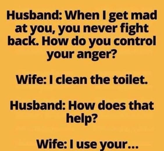 Curious husband, wife doesn’t fight him back when he’s mad at her!