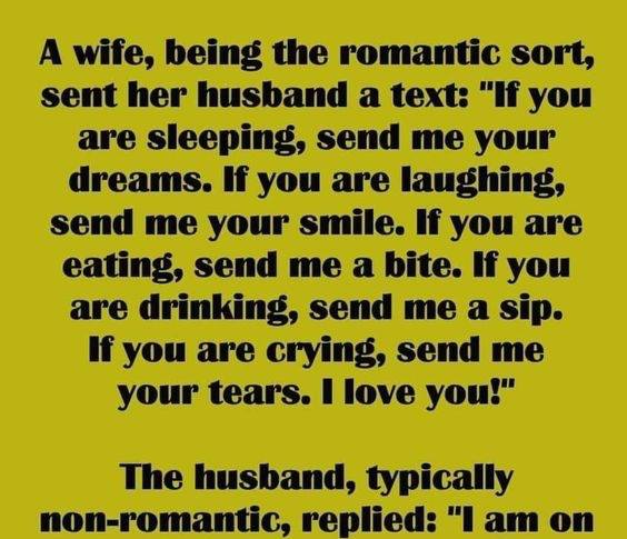 A Romantic Wife and Her Hilariously Literal Husband – LOL