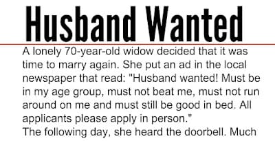 A Lonely 70-year-old Woman Wan't to Marry Again - Hilarious Story