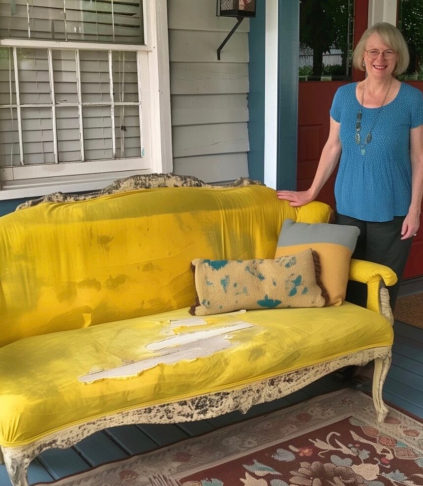 My Stepmother ‘Presented’ Me with an Old, Musty Sofa — Upon Seeing My Transformation of It, She Insisted I Pay Her $2,500