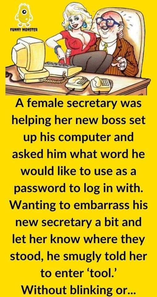 A Female Secretary Was Helping Boss