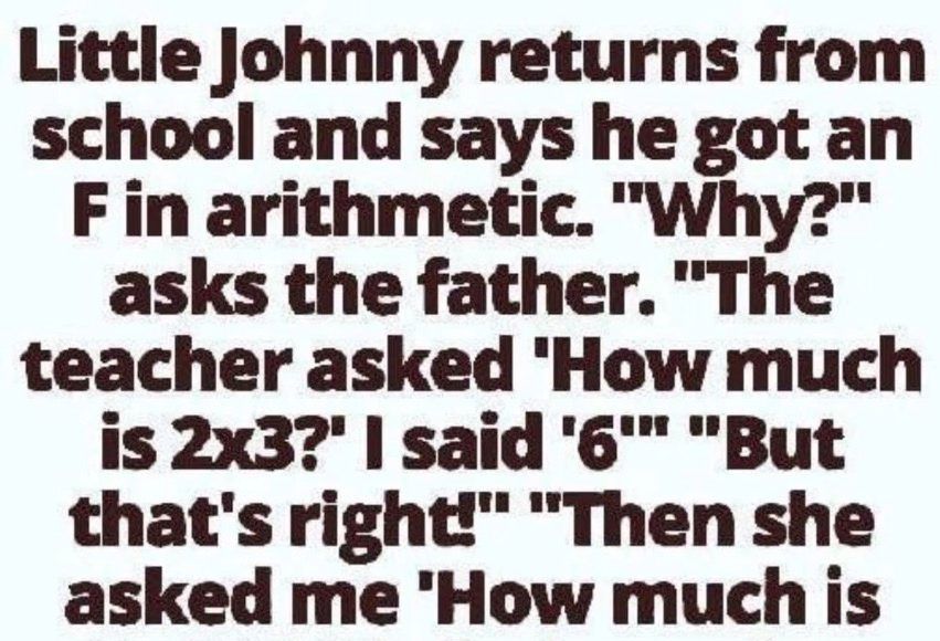 Little Johnny’s Arithmetic Problem