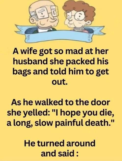 Wife wish to husband