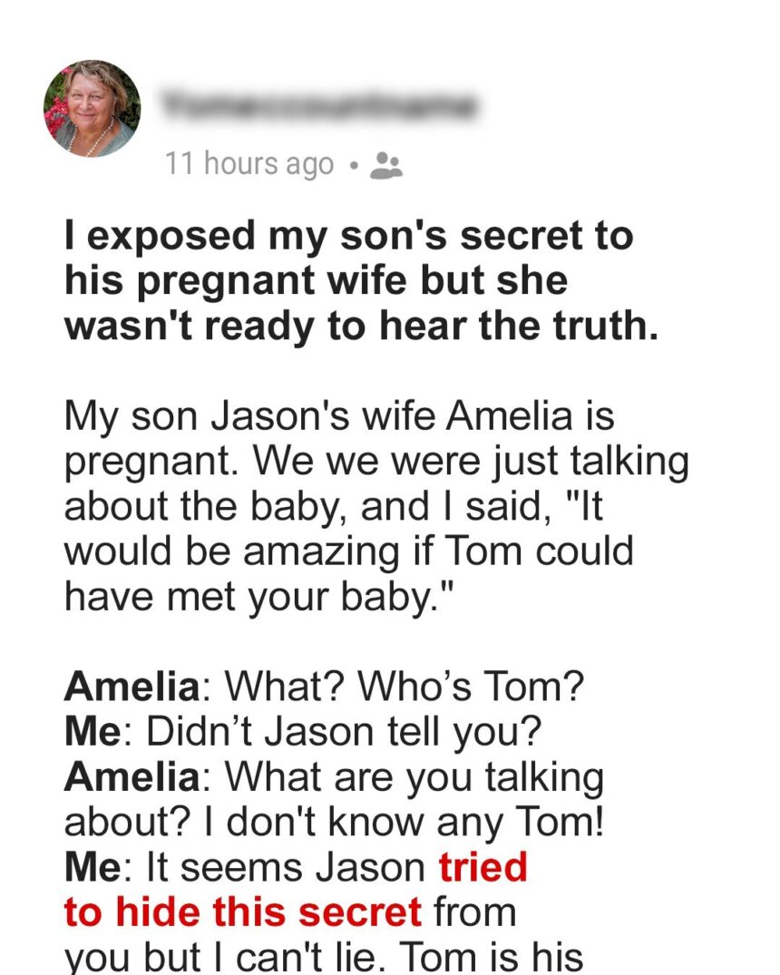 Am I Wrong for Telling My Daughter-in-Law the Truth about My Son and Ruining Their Family?