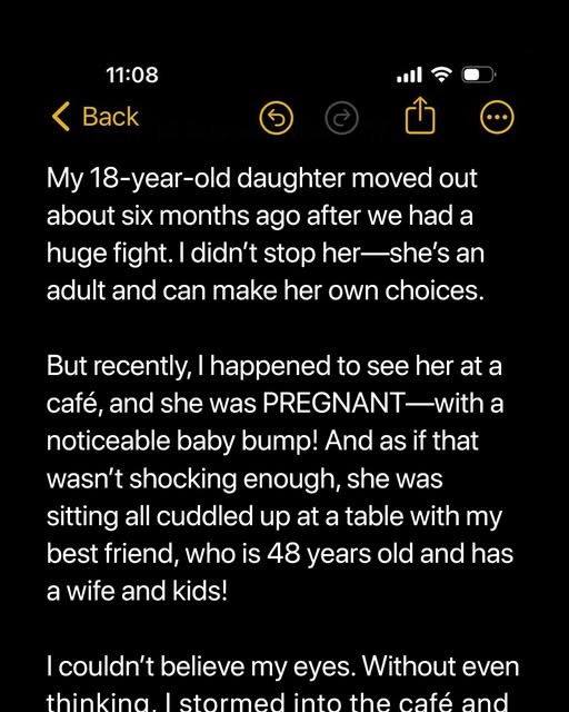 I Accidentally Saw My Pregnant Daughter with My 48-Year-Old Best Friend at a Restaurant