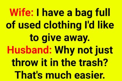 A bag full of used clothing