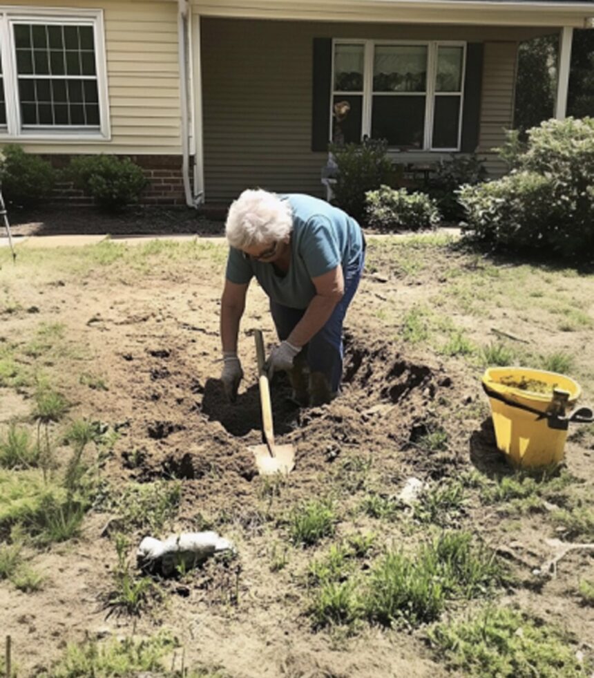 I Saw My Neighbor Faint While Digging in Her Yard — I Gasped as I Looked into the Hole She Dug