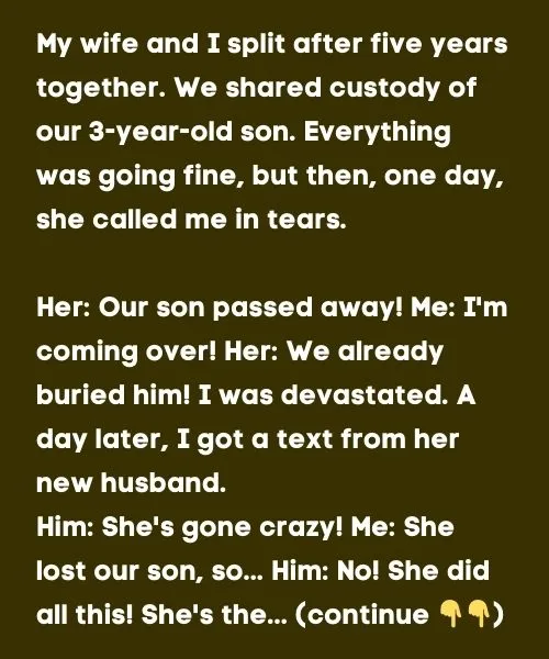 A day after my wife informed me that our 3-year-old son had been buried, I learned the terrible truth.
