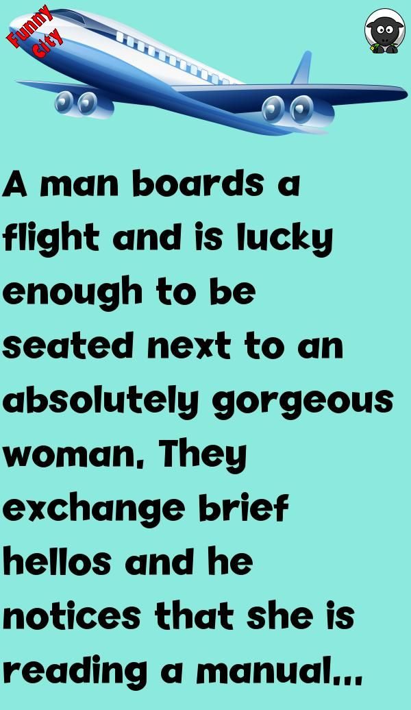 A Man Boards A Flight