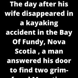 The day after his wife disappeared