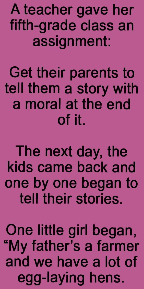Teacher Was Trying To Pass Some Wisdom. –