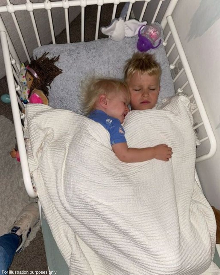 My kids escaped their own beds—and i found them sleeping together like this 1 Usa People My kids escaped their own beds—and i found them sleeping together like this