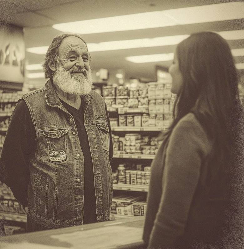 I Ridiculed the Elderly Biker—Until He Revealed a Photo of My Mother