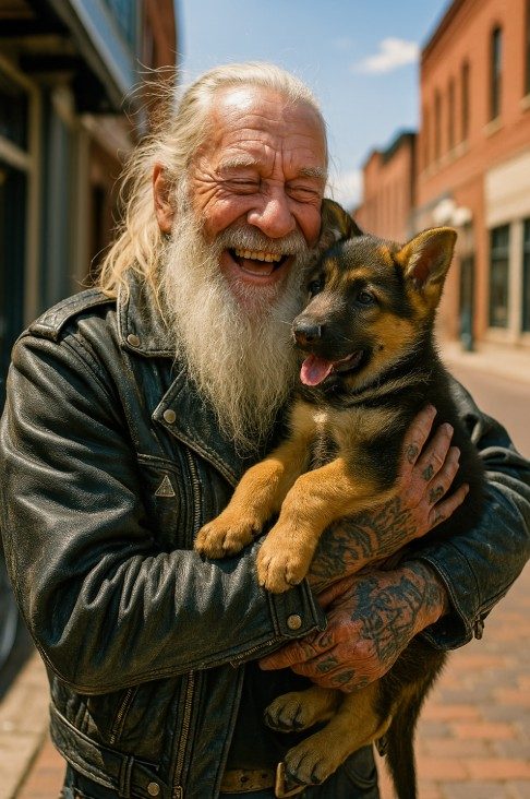 The Elderly Biker Who Taught Service Dogs for Veterans When Nobody Else Stepped Up