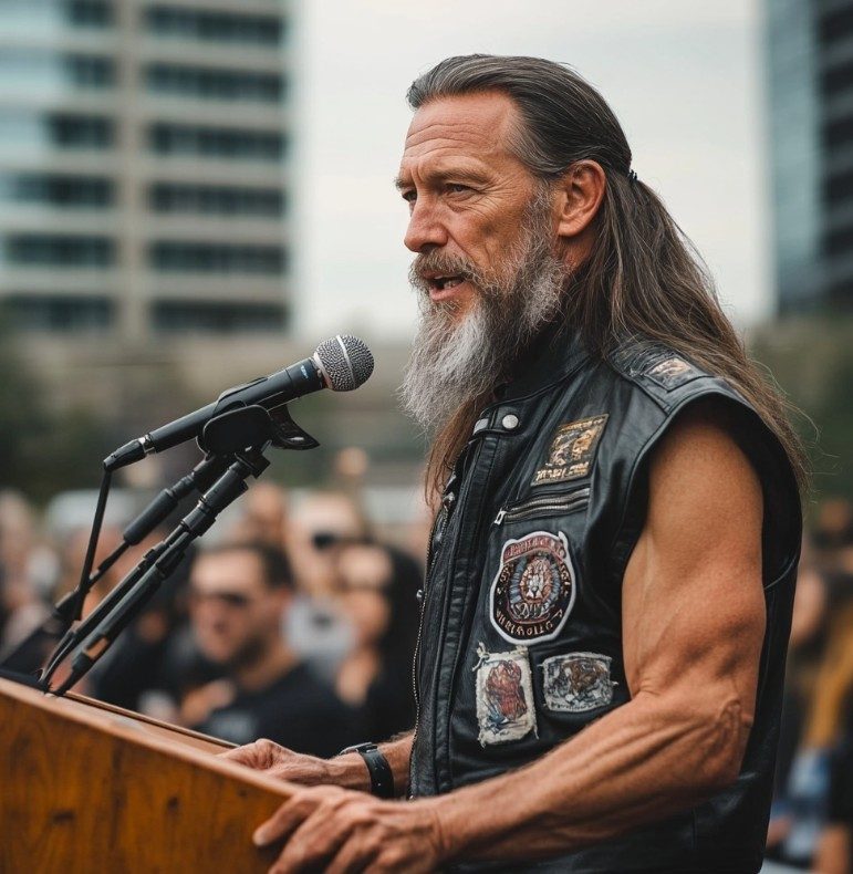I told everyone my biker dad had died—right up until he walked into my graduation.