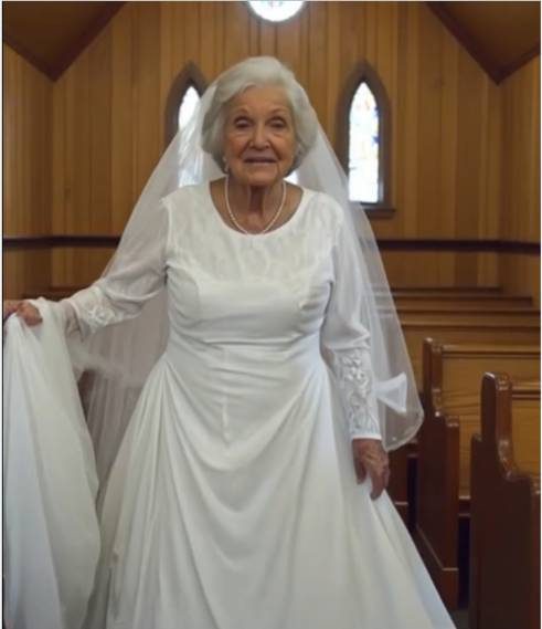 70-Year-Old Stranger Came to My Dad’s Funeral Dressed as a Bride — Then Unveiled a Truth We’d Never Heard Before
