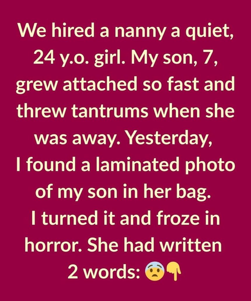 WE HIRED A NANNY, BUT HER SECRET NOTE CHANGED EVERYTHING
