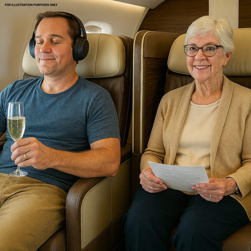 My Husband Booked First Class for Himself and His Mom—But Left Me and the Kids in Economy
