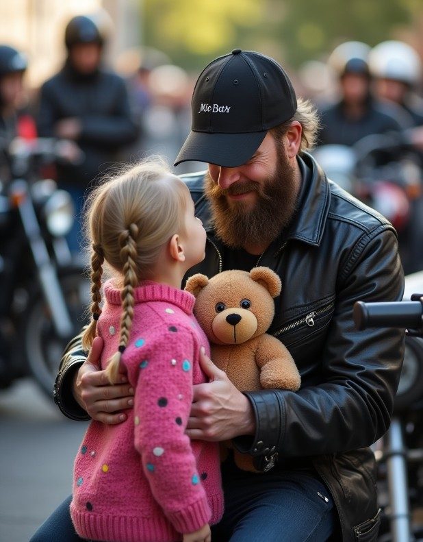 My Kid Walked Up to the Toughest Biker and Said Something That Made the Biker Cry