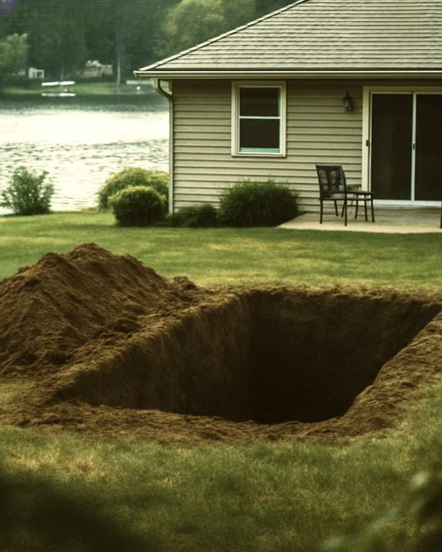 My Husband Said He Was out of Town for Work – Then I Found Him Digging a Hole Behind Our Lake House, Yelling, ‘Don’t Come Closer!’