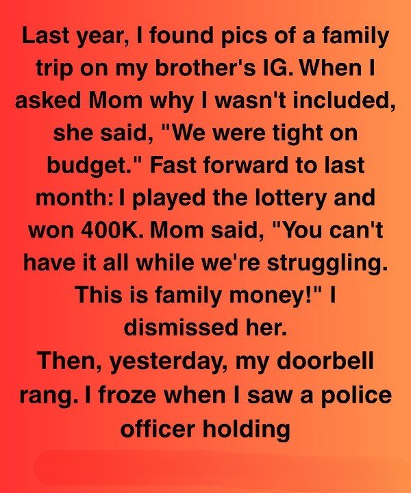 She Said My Lottery Win Belonged to “The Family” — Now the Police Are Involved