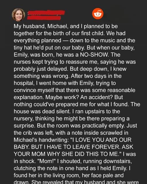 He Missed the Birth of Our First Child, and I Came Home to an Empty House with a Disturbing Note in the Crib 1 Usa People He Missed the Birth of Our First Child, and I Came Home to an Empty House with a Disturbing Note in the Crib