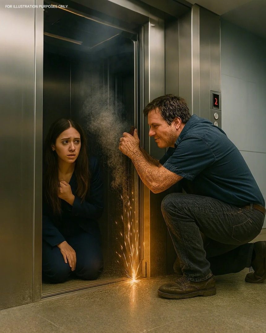 A Lone Father Saved a CEO from a Broken Elevator — Three Days Later, She Did Something No One Expected